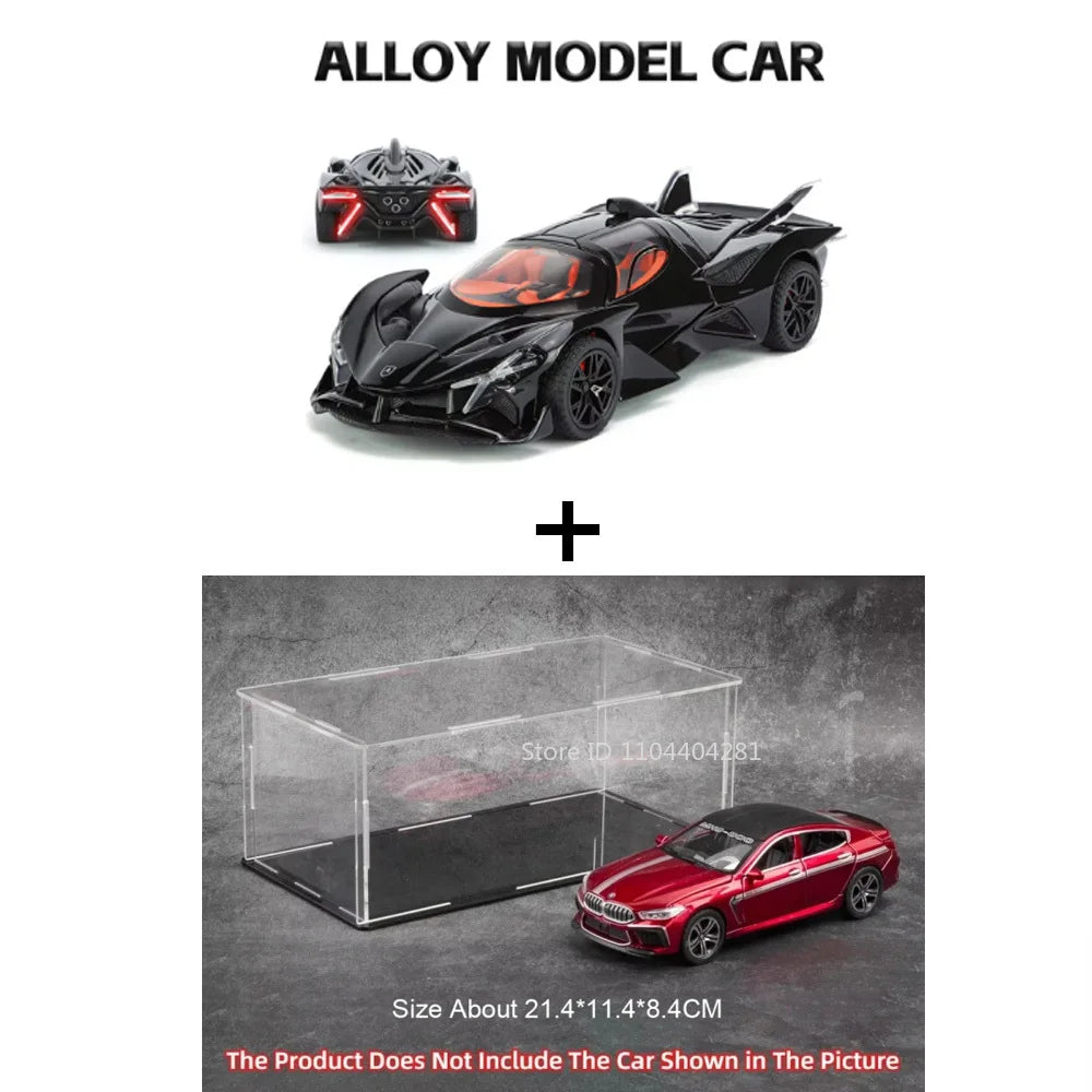 1/32 Apollo EVO Alloy Sports Car Model Metal Diecasts Simulated Interior Design Door Can Opend Vehicles Models Kids Gifts Series
