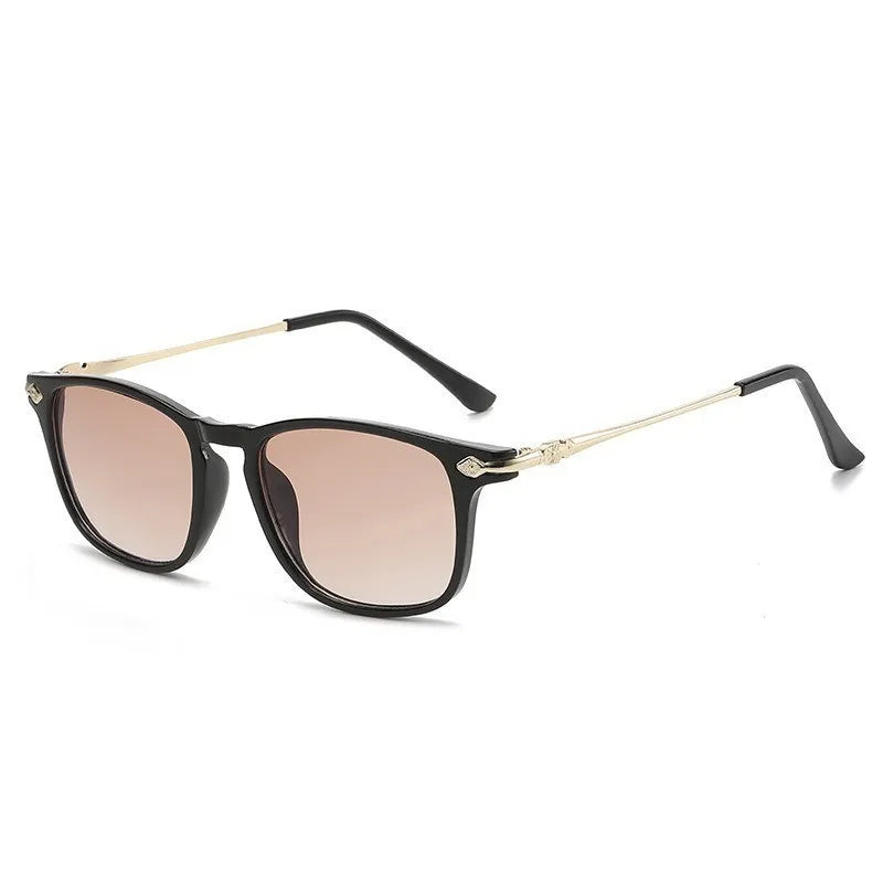 2PCS Retro Bifocal Reading Glasses Unisex Stylish Square Frame Spring Hinge Design 1.0 To 4.0x Magnification Retro Glasses