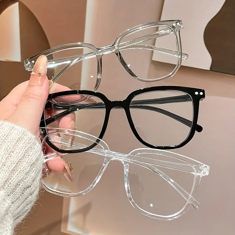 3 Pairs of Retro Classic Fashionable Glasses Unisex Suitable for Daily and Office Use