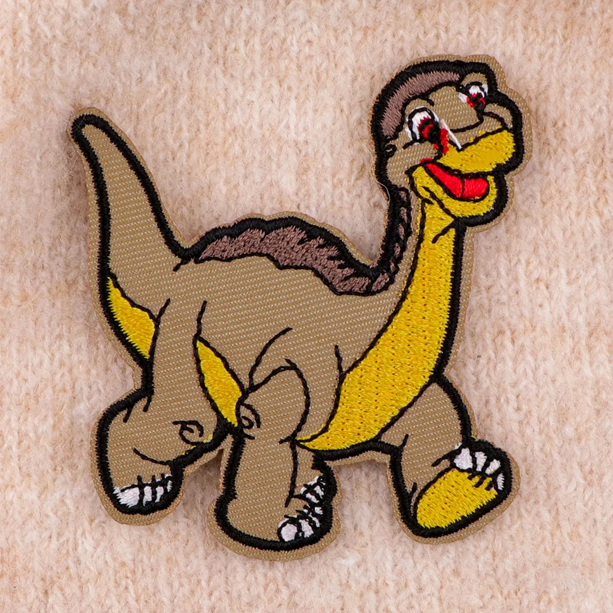 Cartoon Dinosaur Patches On Clothes Cute Iron on Embroidered Patches For Clothing DIY Stripes Applique Accessory