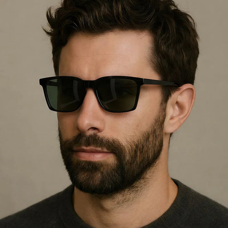 JNPCXI New Retro Rectangle Sunglasses Women Shades UV400 Fashion Rivets Men Punk Gradient Photochromic Color Sun Glasses