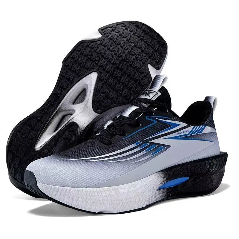 Running Shoes Men Carbon Board Air Cushion Marathon Sports Breathable Lightweight Women's Comfortable Athletic Nonskid Sneakers