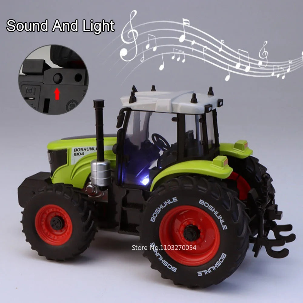 1:32 Alloy Excavator Bulldozer Diecast Models Toys Car with Sound Light Front Wheel Steering Engineering Vehicles Children Gifts