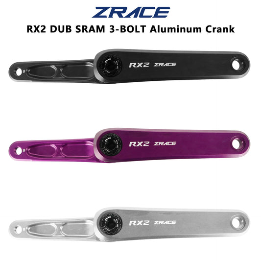 ZRACE RX2 Road / GRAVEL Crank 165/170 3-Screw Interface, 29mm High-Strength Spindle, High-Precision CNC Machining