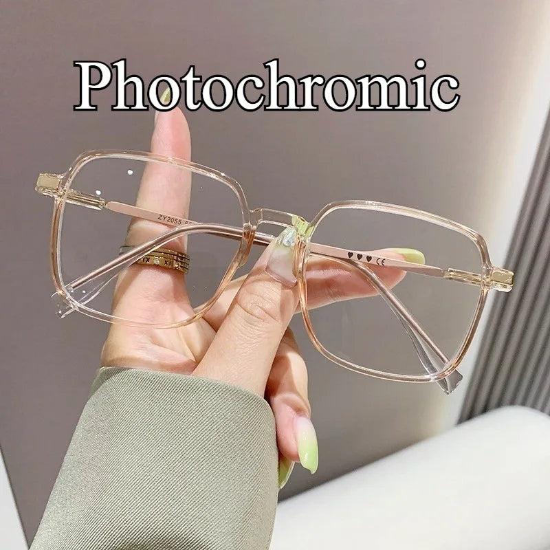 Square Anti-Radiation UV400 Replaceable Lenses Computer Glasses for Women and Men