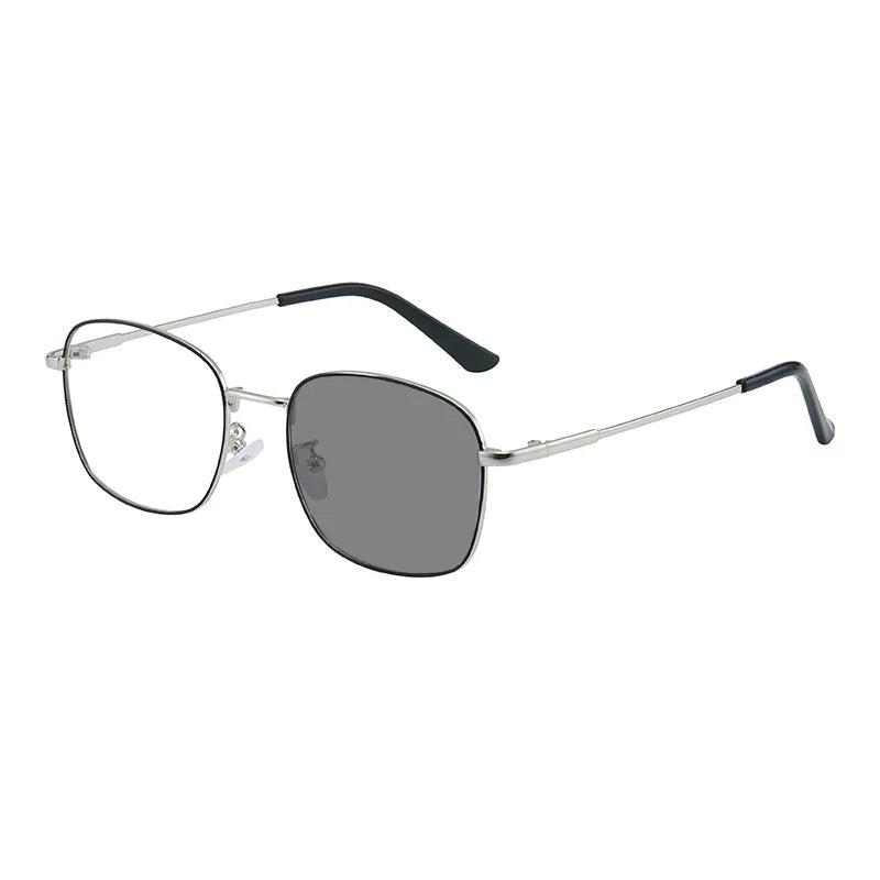 2PCS Multifunctional 2 in 1 Photochromic Glasses for Women Anti Blue Light Anti Radiation PC Frame Eyeglasses Unisex Glasses