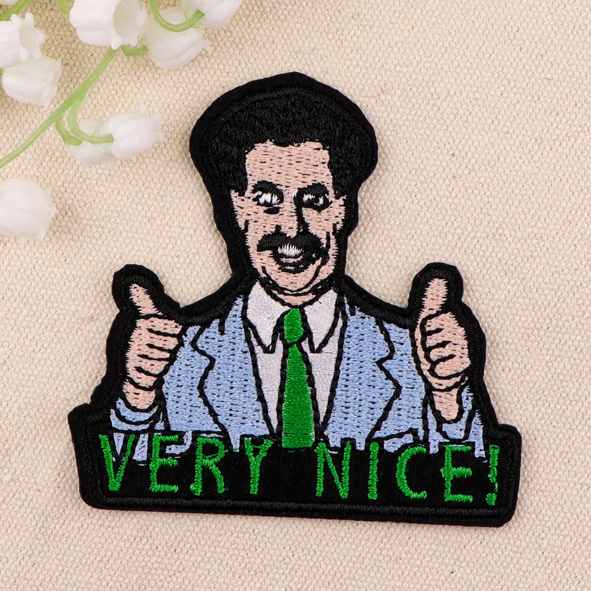VERY NICE Patches On Clothes Funny Quotes Iron on Embroidered Patches For Clothing DIY Stripes Applique Accessory