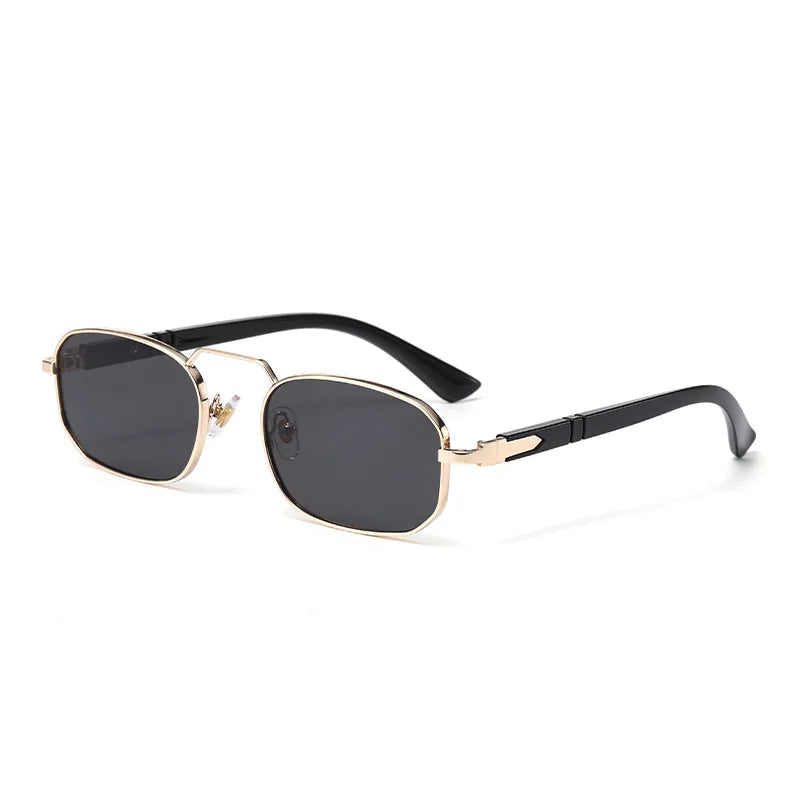 JNPCXI Square Sunglasses Women Men Fashion Driving Metal Frame UV400 Vintage Small Rectangle Sun Glasses Luxury Outdoor Eyewear