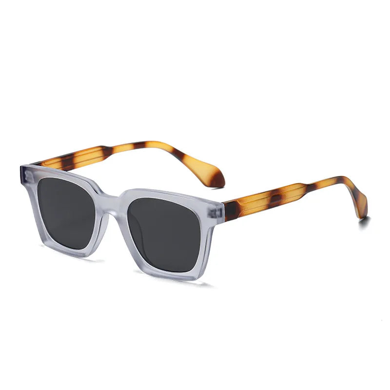 JNPCXI New Square Double Color Sunglasses Women Fashion Shades UV400 Men Trending Sun Glasses