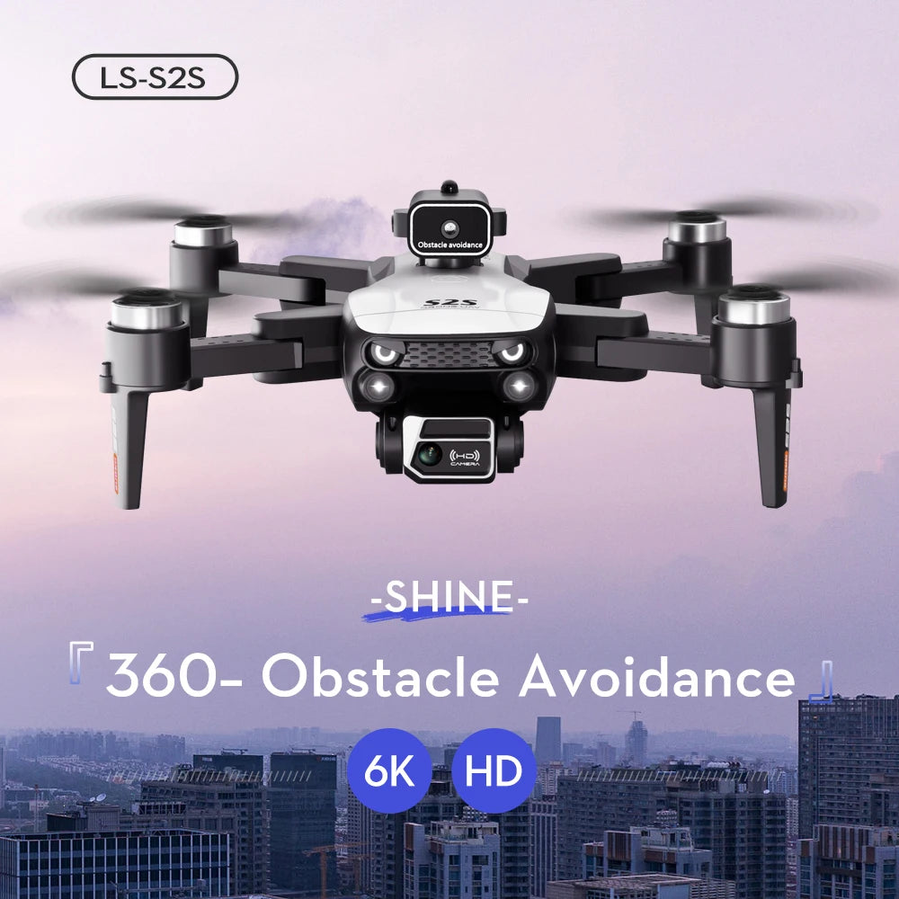 KBDFA S2S Mini Drone 4k 8K HD Camera Obstacle Photography Brushless Motor