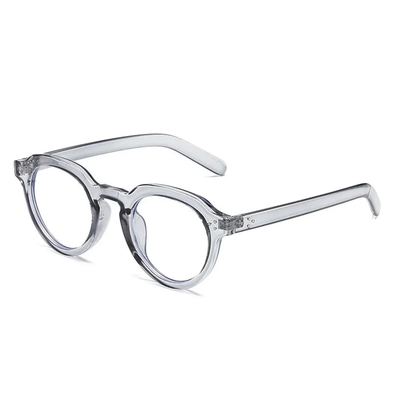 JNPCXI Oval Sunglasses Women Fashion Clear Black Orange Shades Retro Rivets Men Punk Trending Sun Glasses UV400