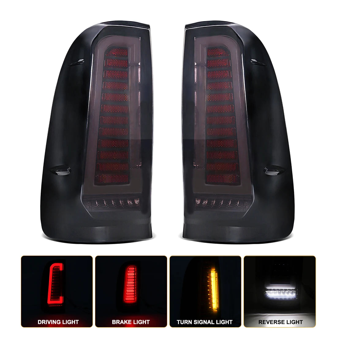 Tail Lamps For Toyota Hilux VIGO 2005 2006 2007 2008 2009 2010 2011 2012 2013 2014 Brake Turn Signal Reverse Driving Tailights