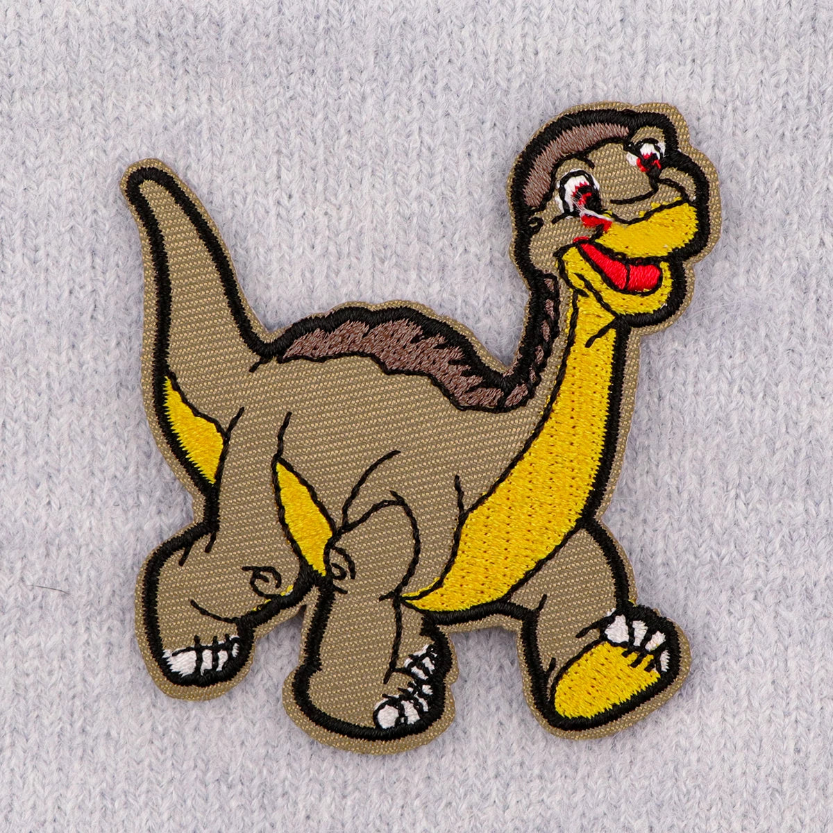Cartoon Dinosaur Patches On Clothes Cute Iron on Embroidered Patches For Clothing DIY Stripes Applique Accessory
