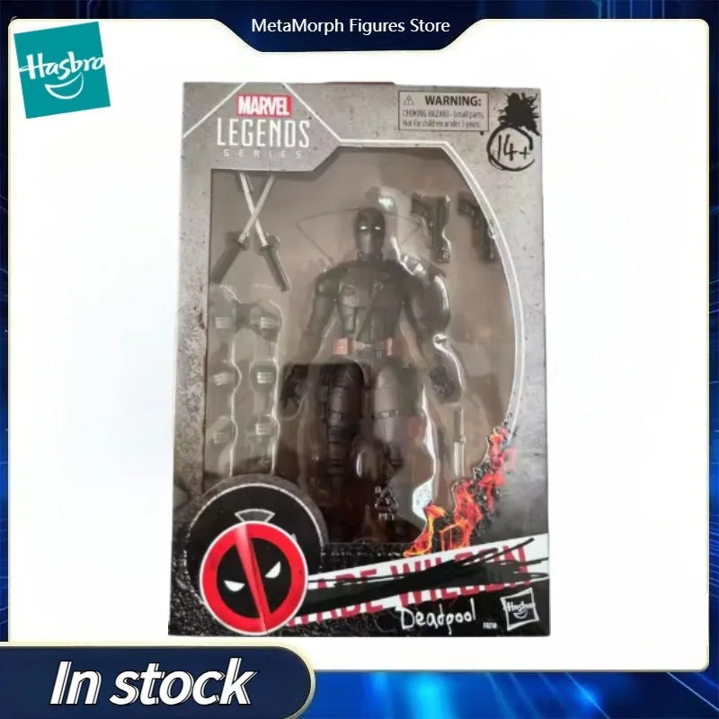 Original Hasbro Marvel Legends Series Deadpool Anime Figure Toys Collection Ornaments