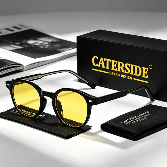 CATERSIDE New Fashionable Men's Ar Anti Reflective Film Gaming Glasses High-Quality Tr-90 Square Frame Anti Blue Light Glasses