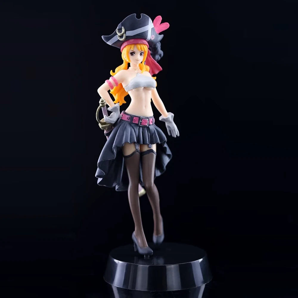【IN STOCK】Original Banpresto DXF The Grandline Lady Film Red One Piece Nami Vol.3 17cm Figure Collectible Model Toy Gift