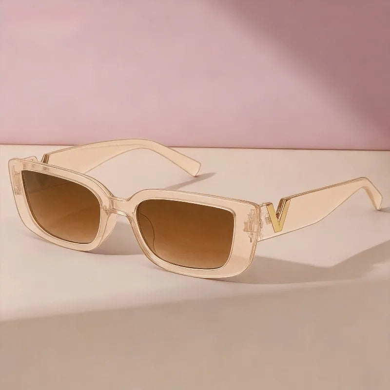 1 Pair of Retro Fashionable High-end Personalized Women's Glasses Suitable for Daily Wear and As Photography Accessories