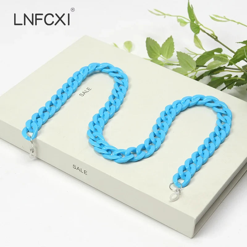 JNPCXI Fashion Acrylic Sunglasses Chains Lanyard Women Men Anti-slip Reading Glasses Chain Cord Neck Strap Rope Fast Shipping