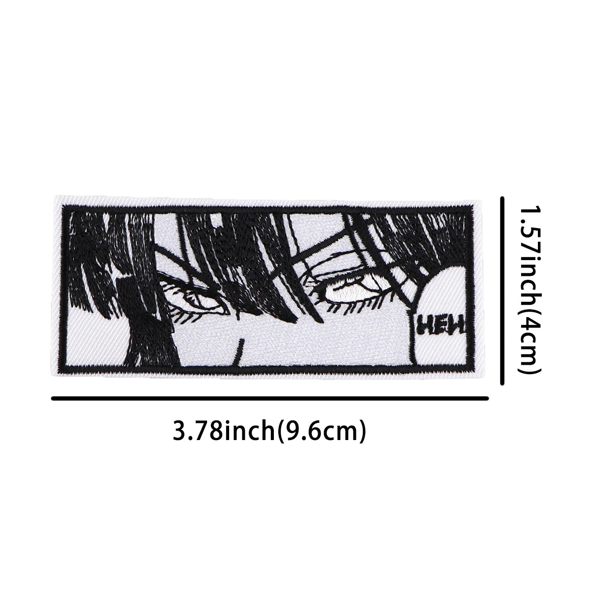 Manga Girl Embroidered Patches for Clothing Anime Eye Cool Patches on Clothes Stickers Iron on Patches Stripes Diy Appliques