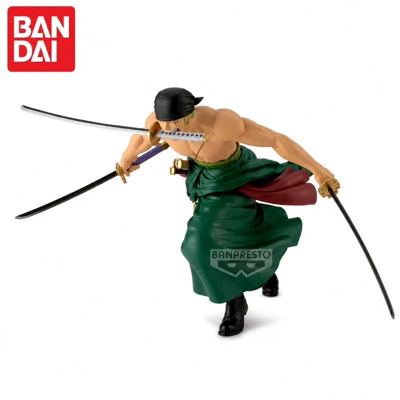 Special OfferIn Stock Bandai Original Banpresto One Piece Roronoa Zoro Action Figure Mol Doll Brand New Boxed Anime Characters T
