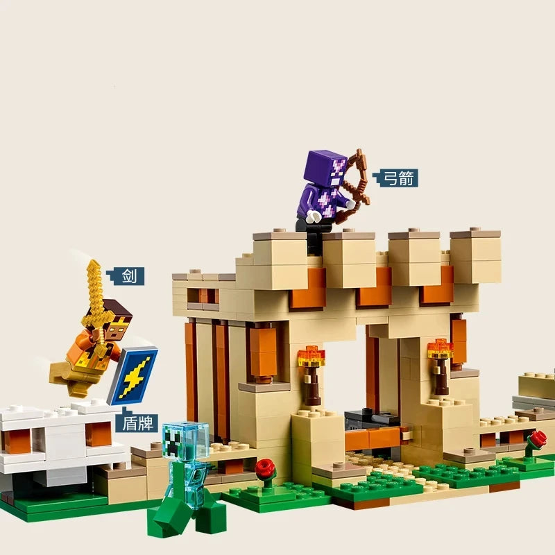MC Suitable The Irons Golemer Fortress Diy Moc Model Building Blocks Bricks Toys