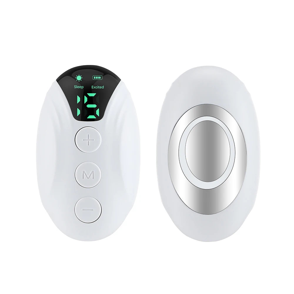 Handheld 20 Levels EMS Sleep Aid Relaxation Treatment Microcurrent Pulse Hypnosis Device Insomnia Stress Pressure Anxiety Relief