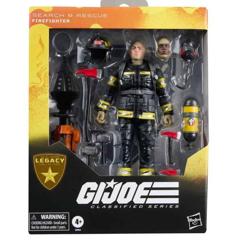 Original Hasbro G.I. Joe Classified Series Search & Rescue Firefighter Legacy Anime Figures Toys Models Collection