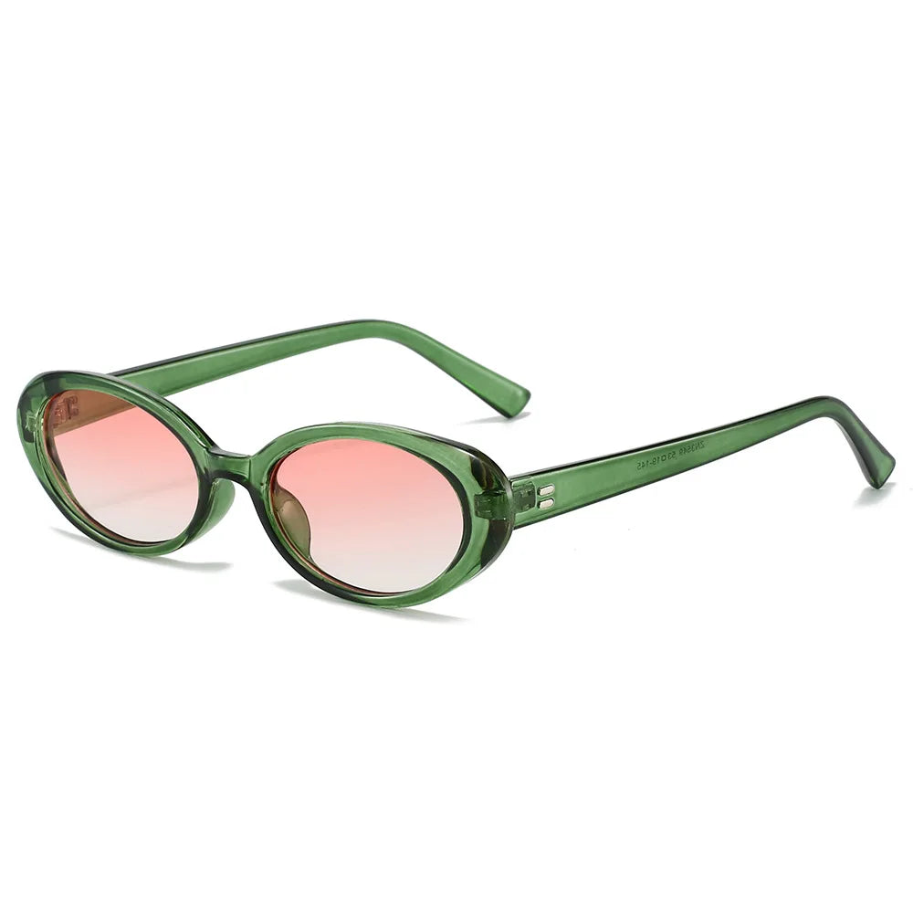 JNPCXI Small Oval Sunglasses for Women's Vintage Design Sun Glasses Shades Female Sexy Retro Punk Men Outdoor Trendy Eyewear