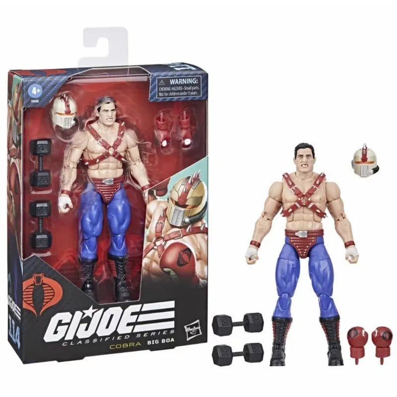 Original Hasbro G.I. Joe Classified Series 114 COBRA Big Boa Action Figure Collection Model Toys