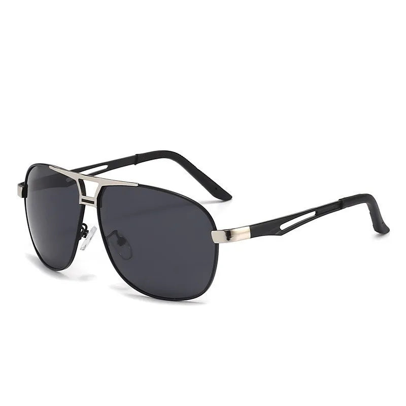 Sunglasses for Men Aviator Polarized UV Protection Military Style Metal Mirror Sun Glasses