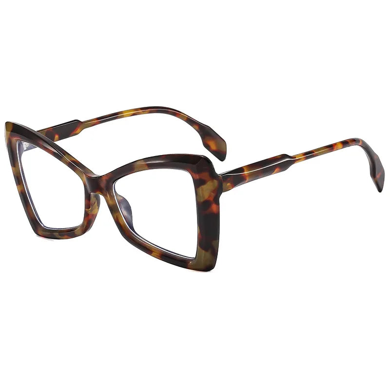 JNPCXI Cat Eye Fashion Trend Retro Butterfly PC Frame Colorful Optical Eyewear Blue Light Blocking Glasses for Reading Eyewear