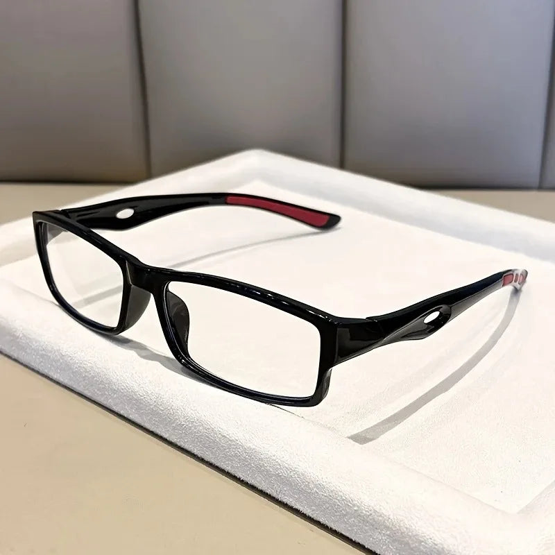5Pairs of Sports Reading Glasses for Men and Women - Anti Blue Light, Anti Slip Rectangular Frame