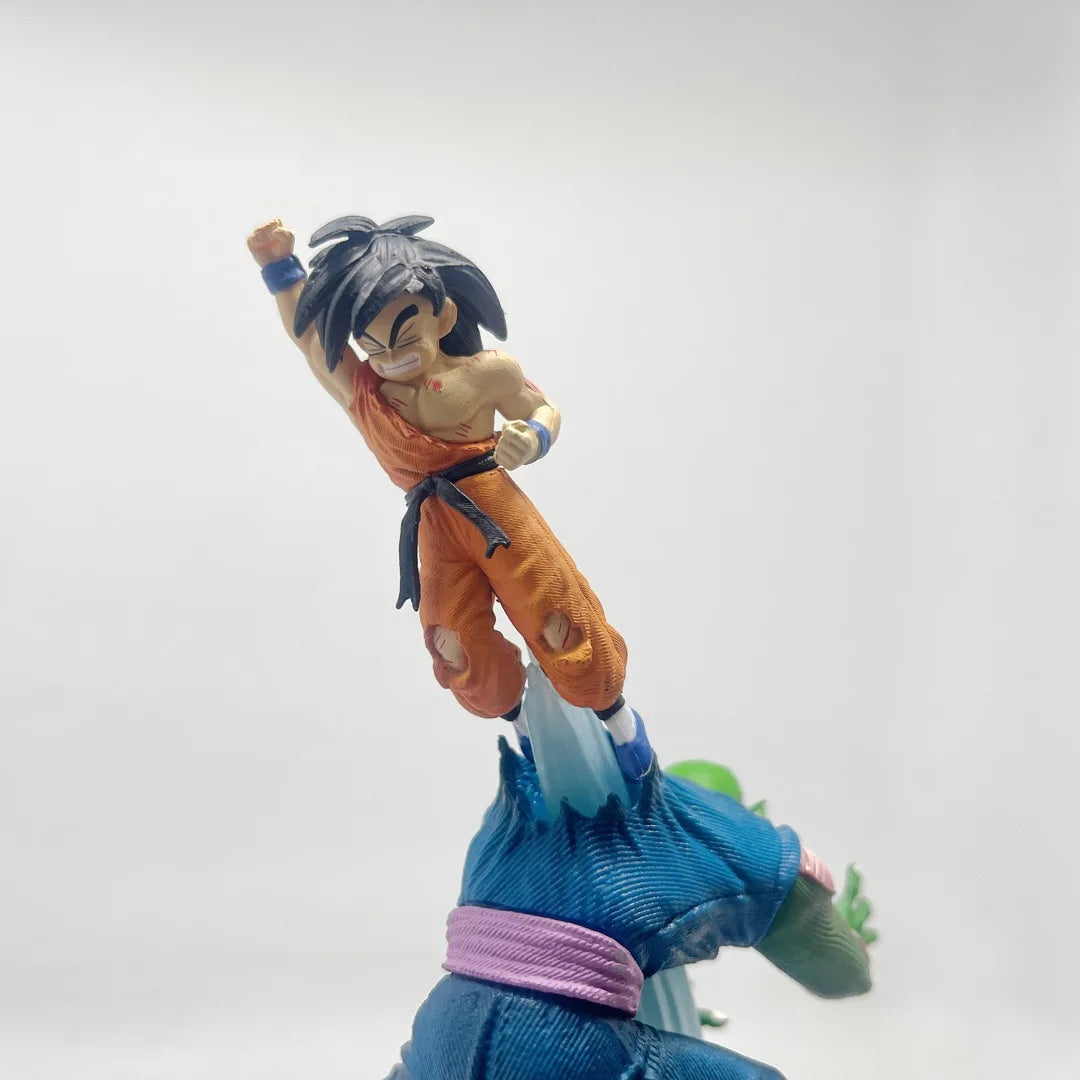10 inches Dragon Ball Anime Figures Piccolo Vs Son Goku Battle Figurine Statue