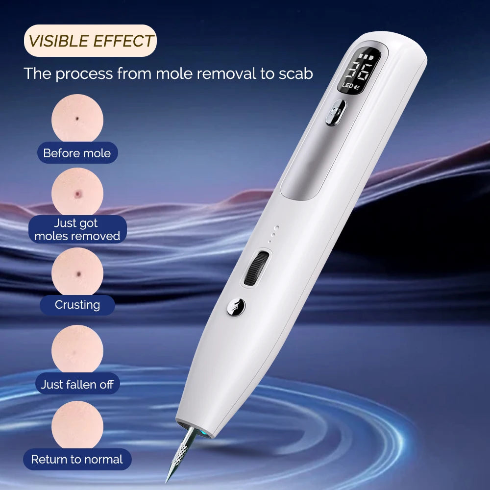 36 Levels Dual Needles Mole Removal Pen Freckle Dark Spot Tattoo Remover Skin Tag Warts Fleshy Nevus Cleaner Plasma Laser Pen