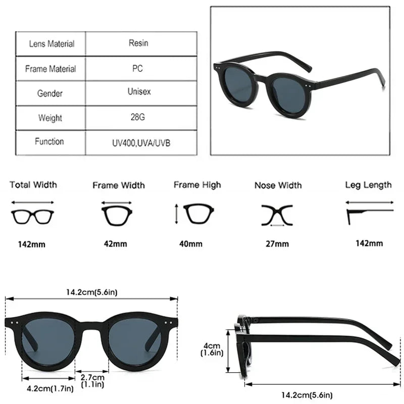 JNPCXI New Oval Sunglasses Women Fashion Clear Gradient Shades UV400 Black Orange Men Trending Rivets Punk Sun Glasses