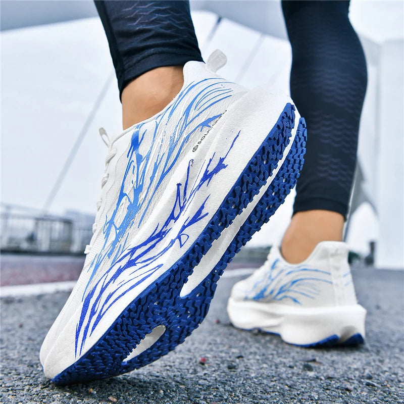 Men Marathon Running Shoes Sports Carbon Board Women's Comfortable Athletic Nonskid Sneakers Casual Basketball Walking Shoes