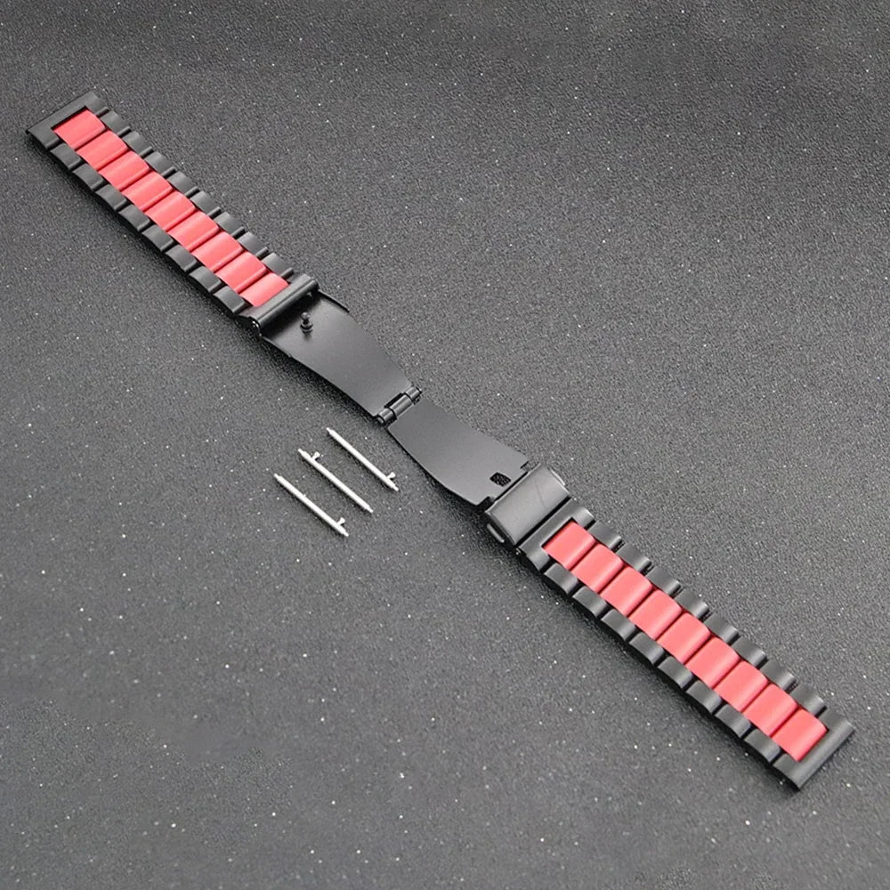 22mm Black Red Bracelet Strap Redmi Watch 5/5 Lite & 3 Active/3 Lite Wristband