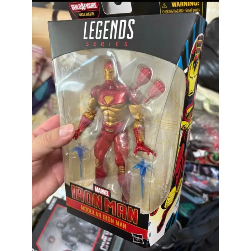 Original Hasbro Marvel Legends Series MODULAR IRON MAN Anime Figure Toy Model Collection
