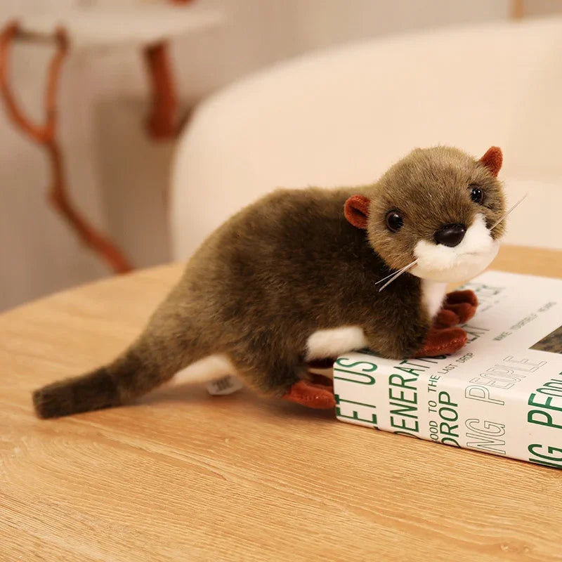33/38/45CM Kawaii Lifelike Otter Plush Toy Otter Plushie Stuffed Animal Toy Appease Baby Doll Kid Birthday Xmas Gift