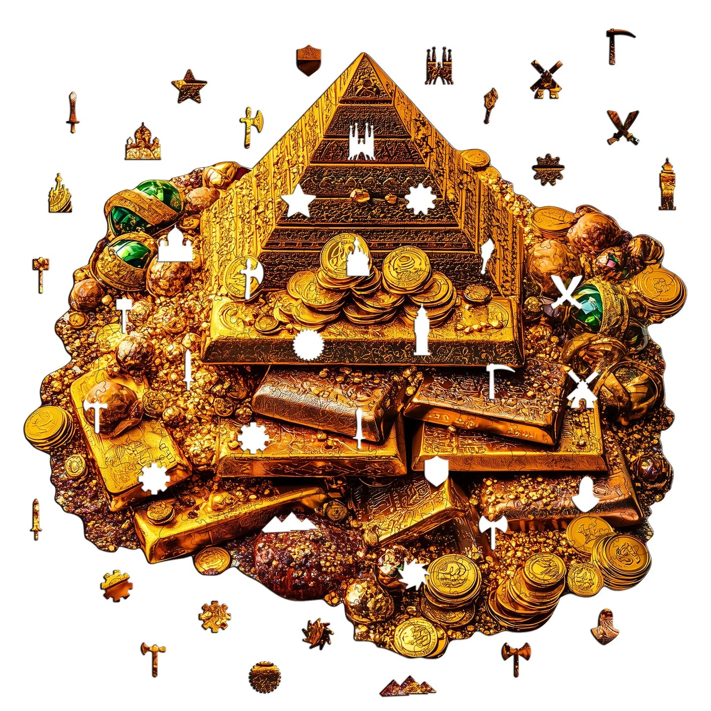 Rural Scenery Wooden Jigsaw Puzzle Wood Home Decor Painting Christmas and Halloween Gift Toy for Teen and Kid