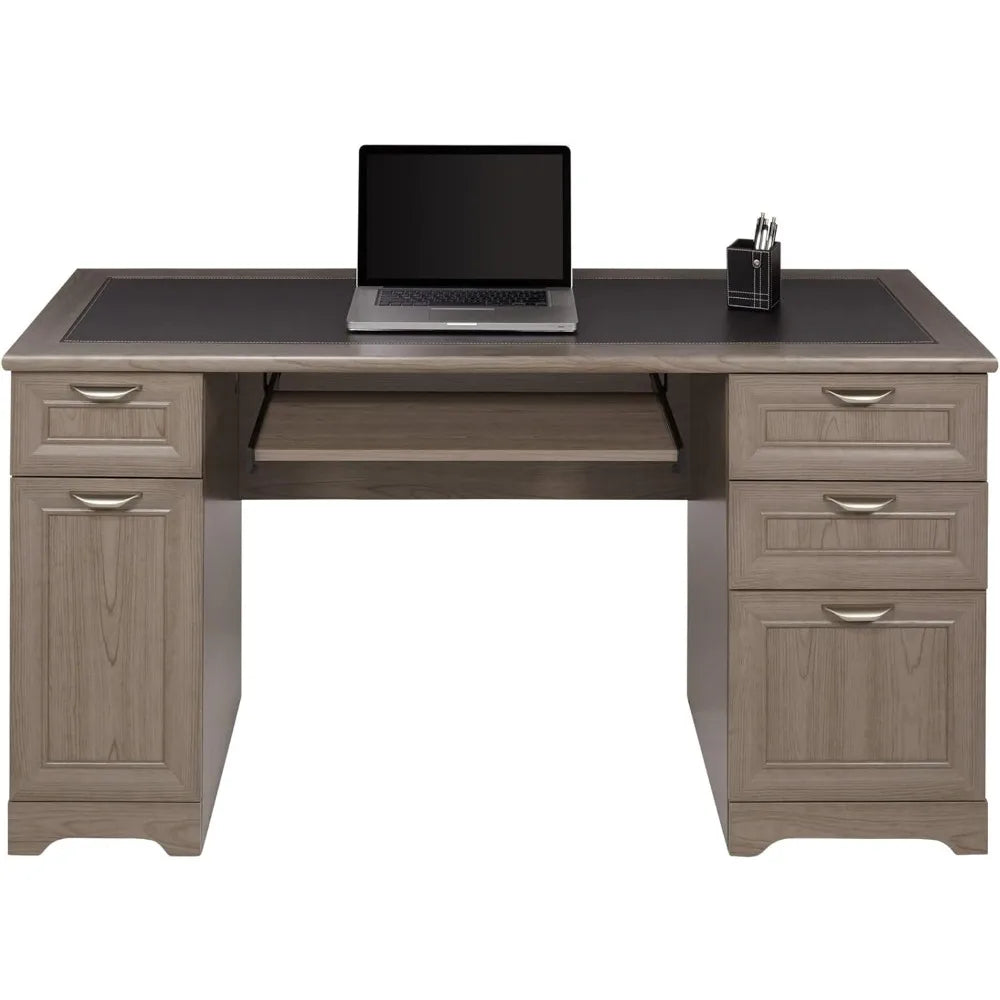 ® Magellan 59"W Manager's Computer Desk, Gray