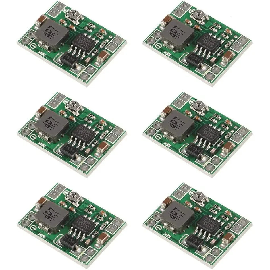6pcs Mini MP1584EN DC-DC Buck Converter 3A Power Adjustable Power Supply Module 24V to 12V 9V 5V 3V Step-Down Power Module
