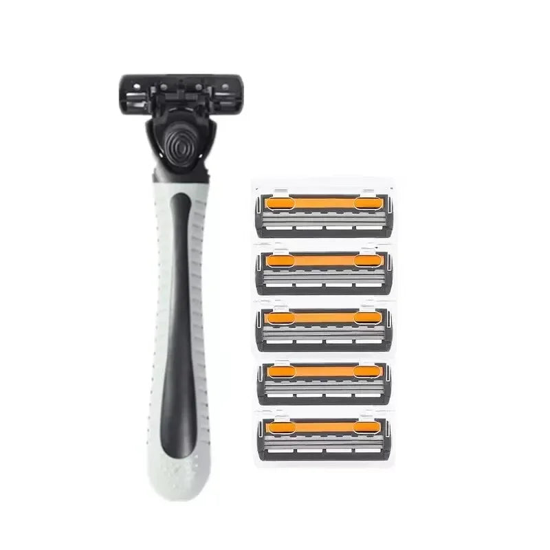 Men Razor Shaving 3-Layer Shaver Reusable Razor, Imported Blade, Head Change