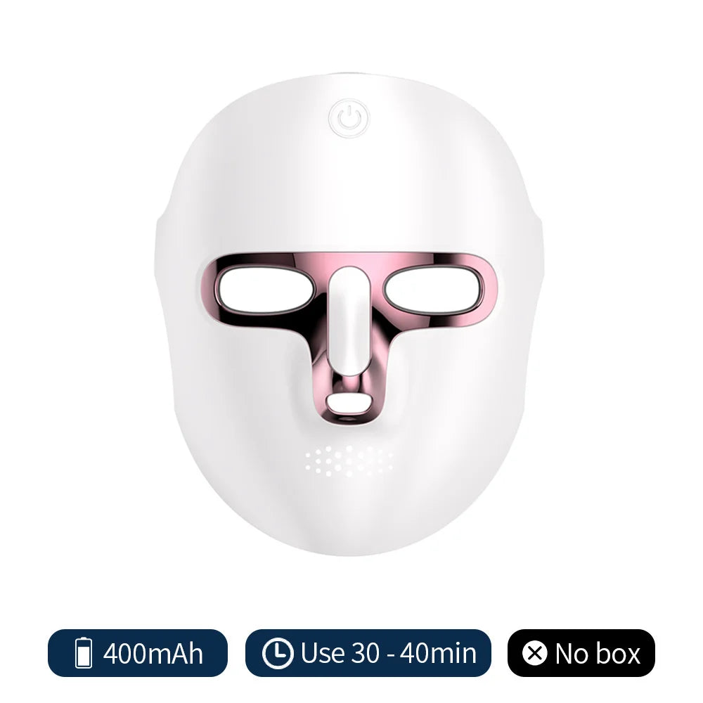 7 Colors Photon Facial LED Mask Red Light Therapy Anti Aging Face Neck Beauty Mask Relaxation Treatment Anti-Wrinkle Skin Care