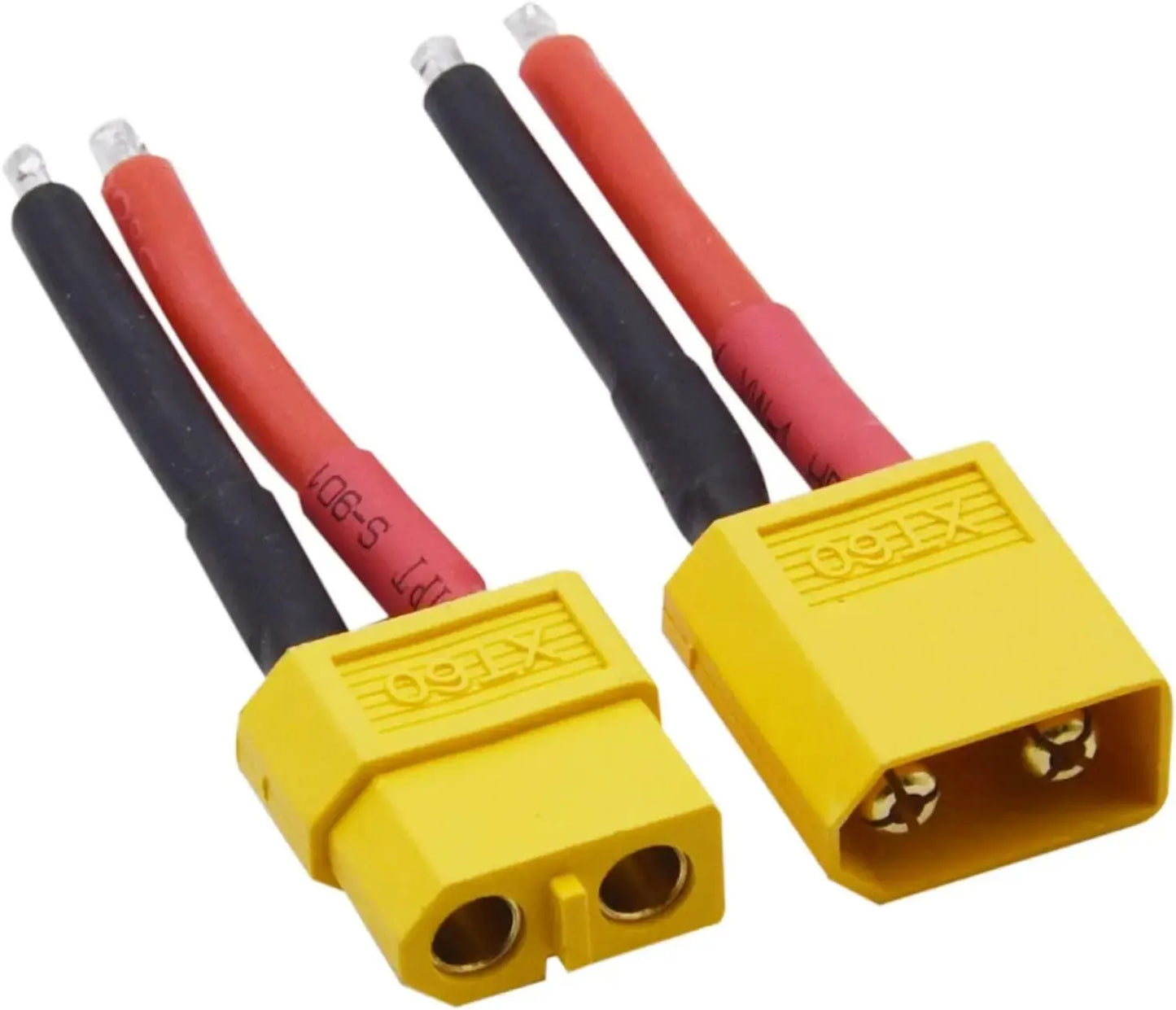 1/2 Pair XT60 Plug Female and Male Connector with 12/14AWG Silicon Wire for RC Lipo Battery Cable Drone