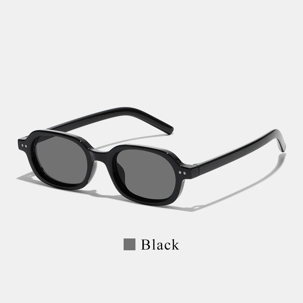 Retro Small Oval Sunglasses Women Men UV400 Fashion Shades Vintage Style Beach Travel Street Driving Outdoor Sun Glasses