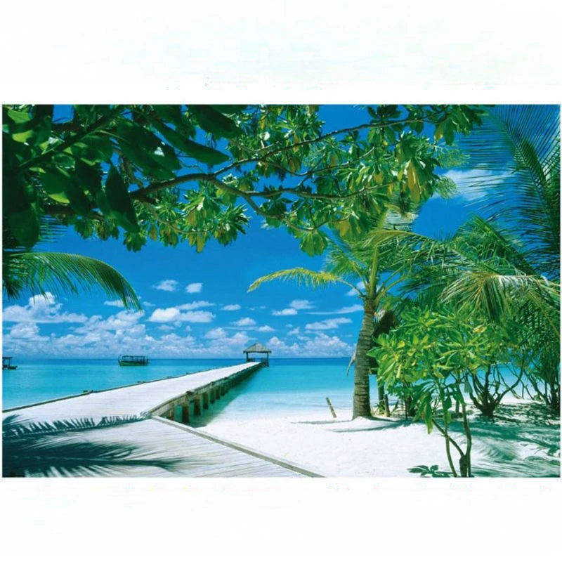 Adult Jigsaw Puzzle 1000 Pieces Coconut Palms 75*50cm Stress Relief Entertainment Toys Paper Puzzles High Quality Christmas Gift
