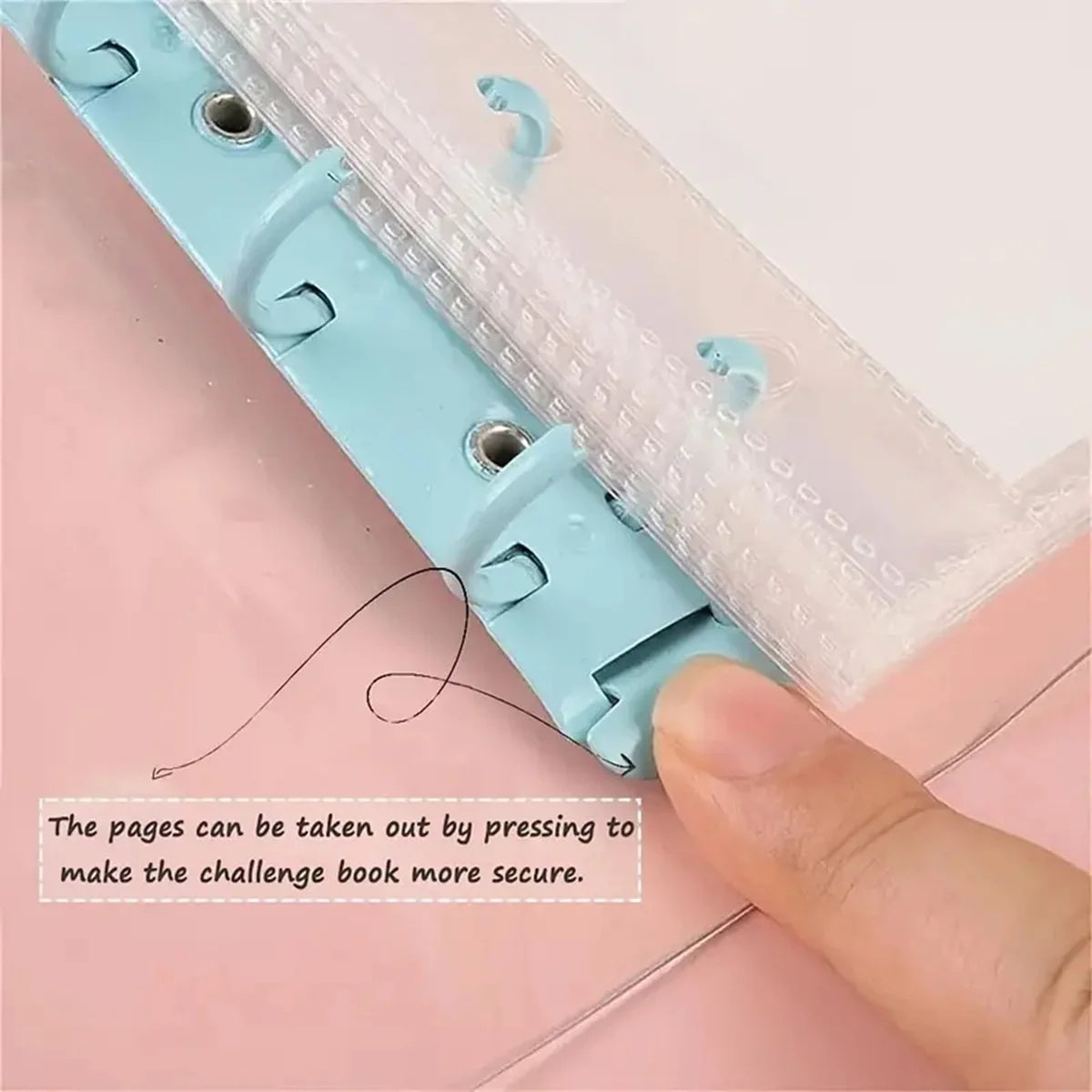 Mini Binder Saving Challenge 1000/2100 Dollars Saving Budget Cash Envelope Wallet Budget Binder Notebook Planner