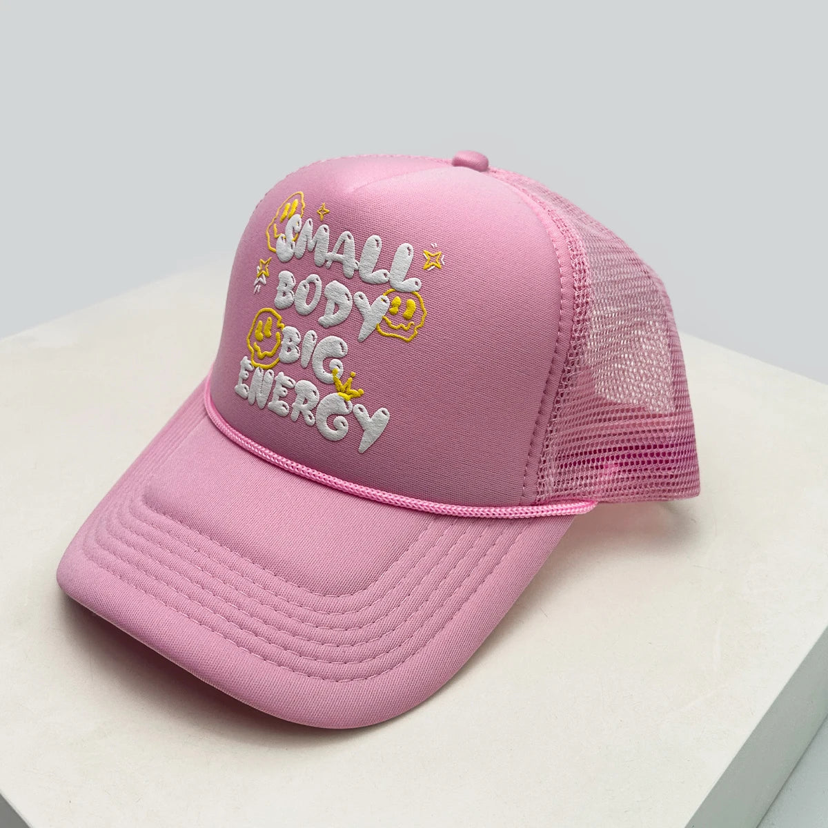 New Unisex Interesting 3D Printed Letters Baseball Hats Sunshade Hip Hop Breathable Cute Trucker Caps Mesh Versatile Casual ins
