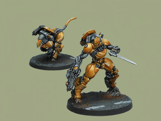 Die Cast Resin Model Assembly Kit, GK, Resin Combat Team 2, Unpainted, Including Base